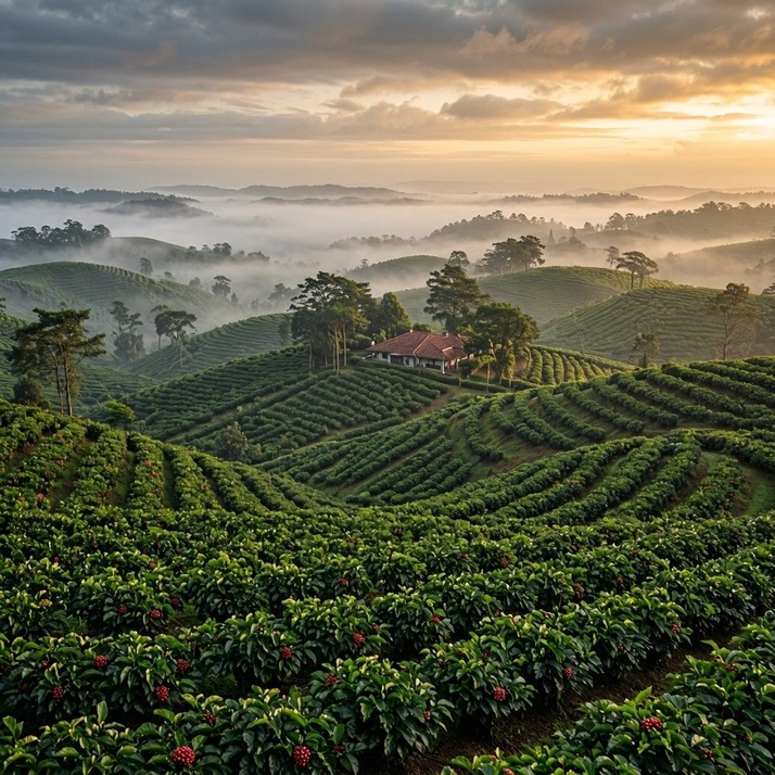 Coorg coffee plantation estate